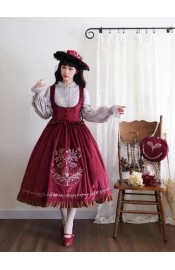 Ichigo Mikou Lord Of The Rings Blouse Vest Cape Skirt and Underbust JSK(Reservation/3 Colours/Full Payment Without Shipping)